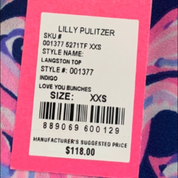 Lilly Pulitzer Langston Top XXS NWT - Picture 11 of 11